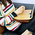 Decopatent - Laptop Schoot Standaard - Bamboe Laptray Schootkussen - Laptopstandaard - Laptop verhoger - Laptoptafel Schoot - Schoottafel - Knietafel - Afm: 38 x 28 x 8 Cm.