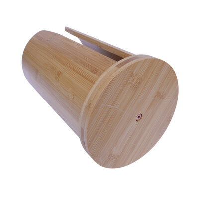 Decopatent Decopatent - Bamboe Keukenrolhouder Draaibaar - Houten Keukenrolstandaard - Staande Rolhouder voor Keukenpapier Rollen - Duurzaam Bamboe - Afmeting: 30 x 17.5 x 17.5 cm.