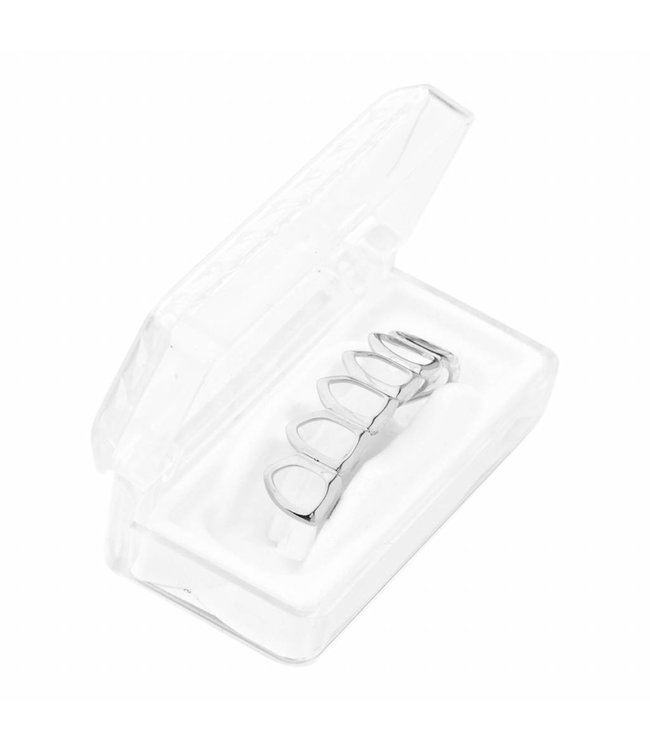 GrillzShop Grillz Hollow volledig Zilverkleurige onderkant