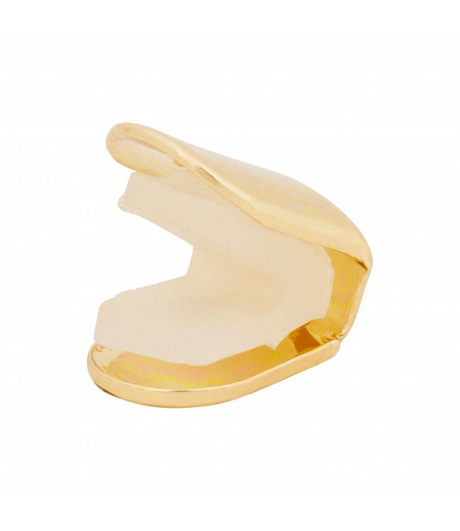 GrillzShop Goudkleurige voortand -  goudkleurige tand - 10mm - op maat te maken