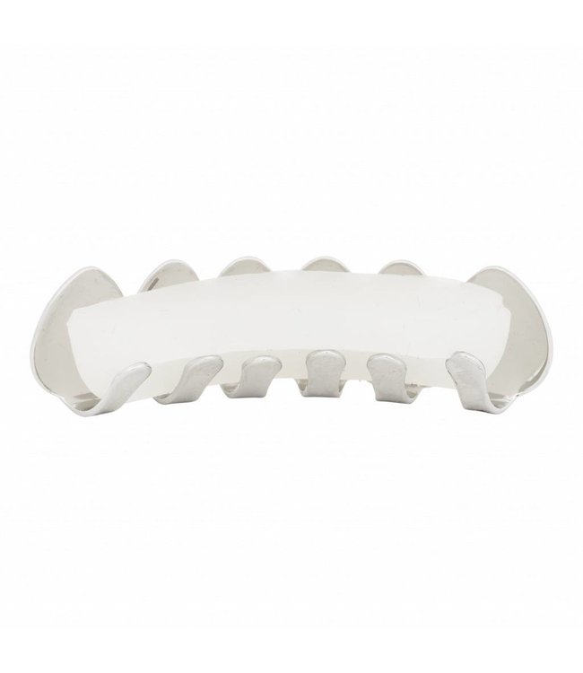 GrillzShop Grillz tanden - onderkant - Zilverkleurig - zelf op maat te maken