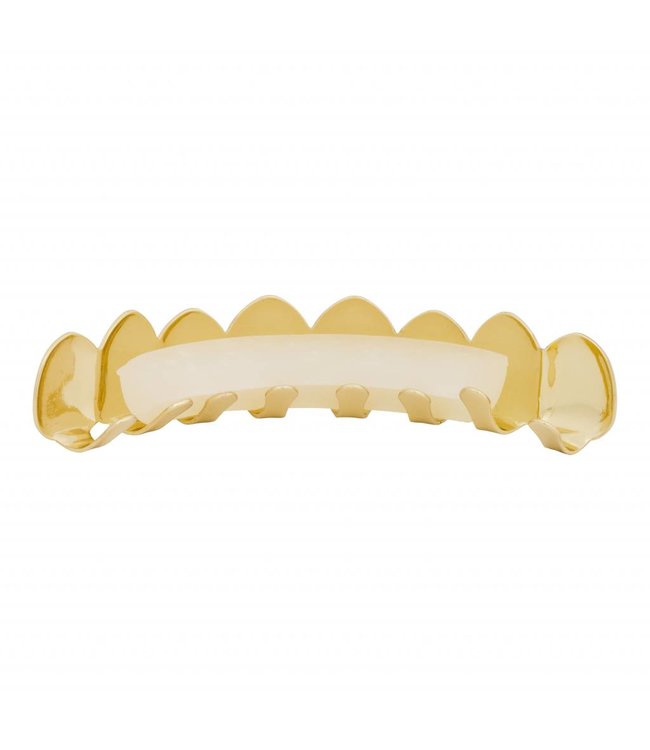 GrillzShop Grillz tanden - bovenkant- Goudkleurig - EXTRA GROOT