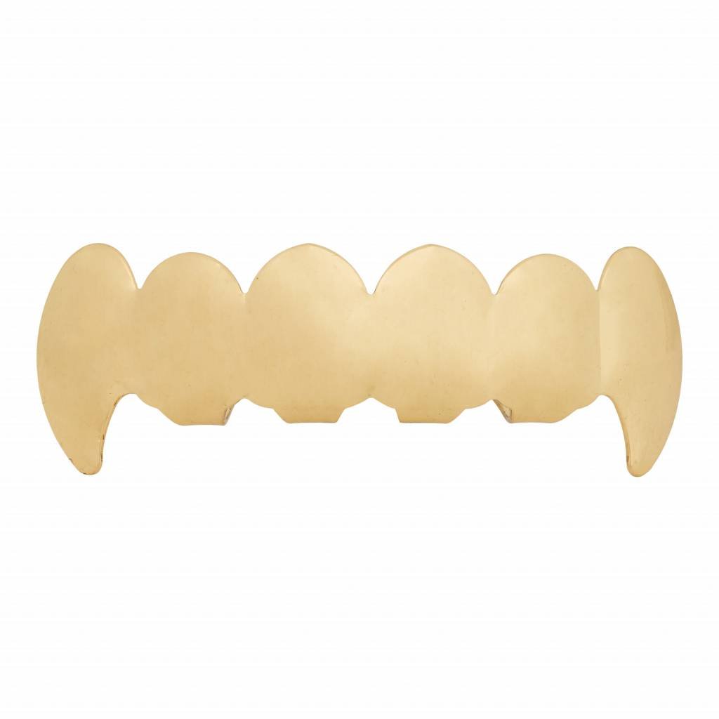 Grillz tanden - bovenkant - Goudkleurig VAMPIER - op maat te maken