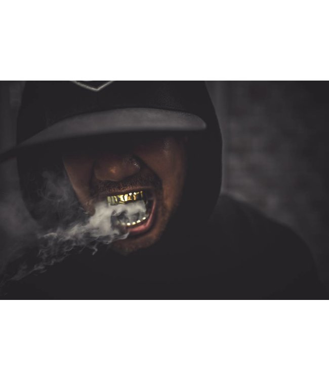 GrillzShop Grillz tanden - bovenkant - Goudkleurig VAMPIER - op maat te maken
