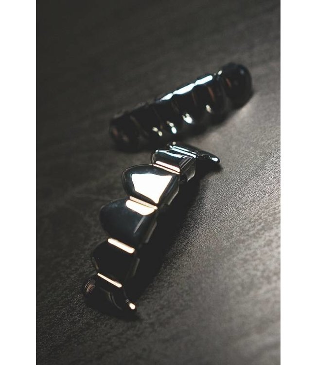 GrillzShop Grillz tanden - bovenkant en onderkant - Zilverkleurig Vampier