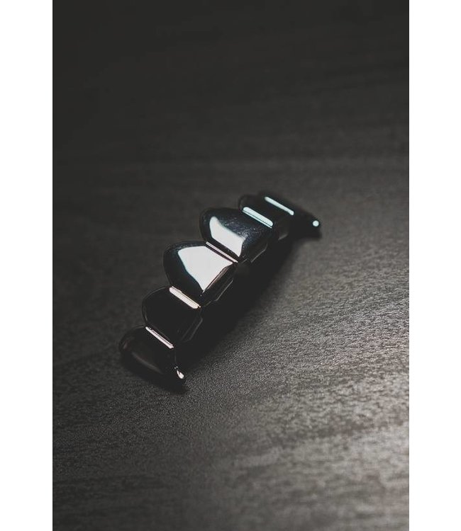 GrillzShop Grillz tanden - bovenkant - Zilverkleurig VAMPIER - op maat te maken