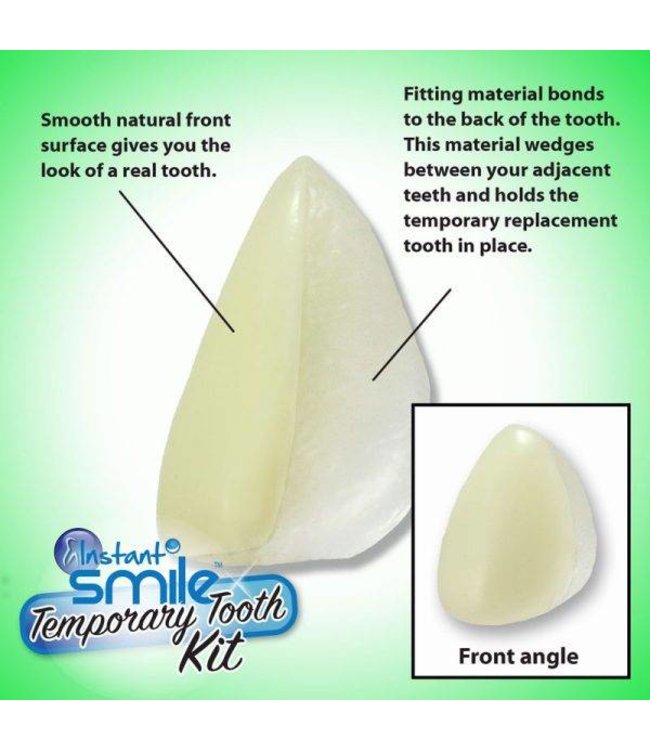 GrillzShop Tand afgebroken reparatie kit InstantSmile gebit (goedkope kunstgebit) - Theeth Recovery -  Multishade