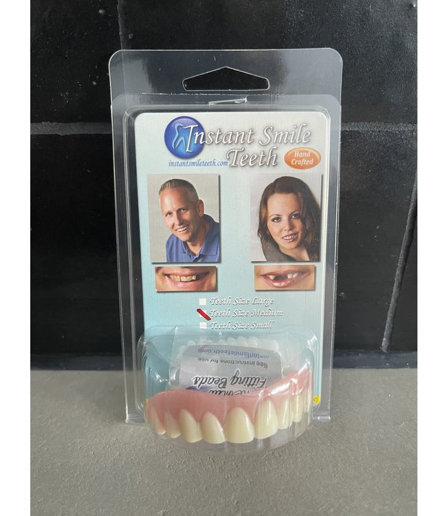GrillzShop Kunstgebit InstantSmile Medium BOVEN gebit (goedkope kunstgebit)