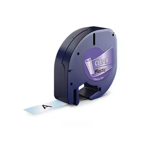 Dymo LetraTag 12267 Compatible 12mm Zwart op Transparant Dymo LetraTag 12267 Compatible 12mm Zwart op Transparant