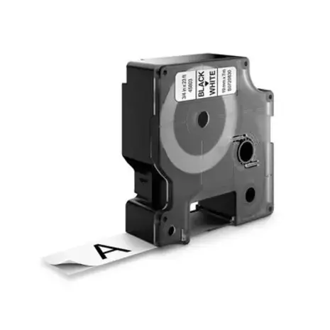 Dymo D1 45803 Compatible 19mm Zwart op Wit Dymo D1 45803 Compatible 19mm Zwart op Wit