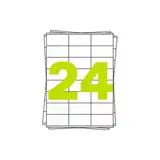 A4 Labels 100 x 24 stuks A4 Labels 100 x 24 stuks