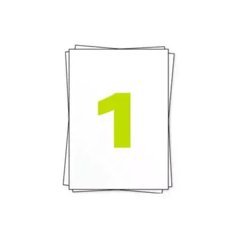 A4 Labels Etiketten 210x296mm 100 x 1 Stuks Wit A4 Labels Etiketten 210x296mm 100 x 1 Stuks Wit