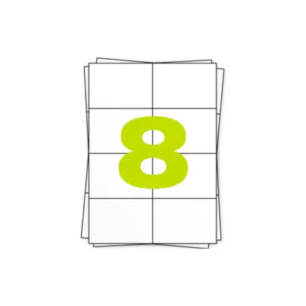 A4 Labels Etiketten 105x74mm 100 x 8 Stuks Wit