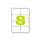 A4 Labels 100 x 8 stuks