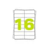 A4 Labels 100 x 16 stuks A4 Labels 100 x 16 stuks
