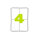 A4 Labels 100 x 4 stuks A4 Labels 100 x 4 stuks