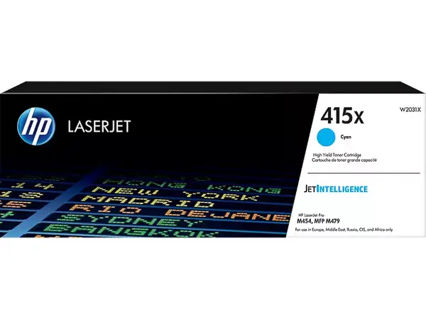 HP Origineel 415X (W2031X) Toner Cyaan