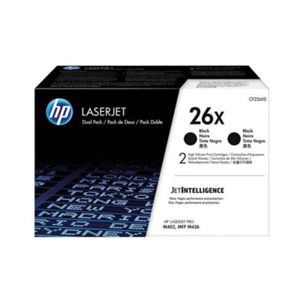 HP HP 26X (CF226XD) Toner Zwart 2-Pack
