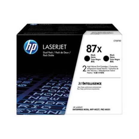 HP HP 87X (CF287XD) Toner Zwart 2-Pack