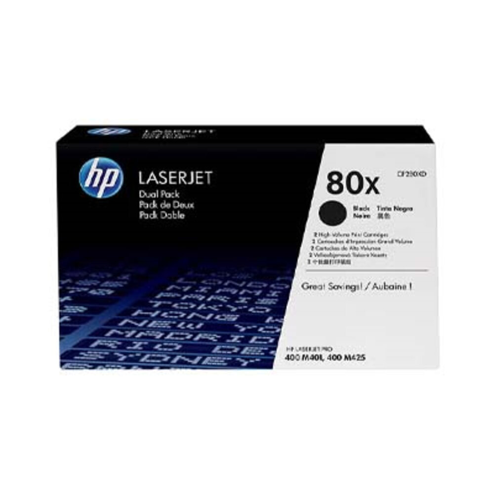 HP HP 80X (CF280XD) Toner Zwart 2-Pack