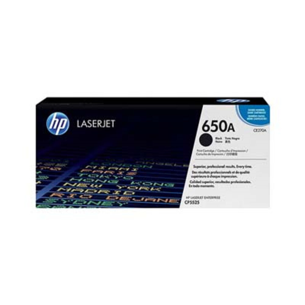 HP HP 650A (CE270A) Toner Zwart