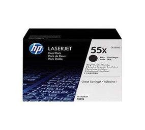 HP HP 55X (CE255XD) Toner Zwart 2-pack