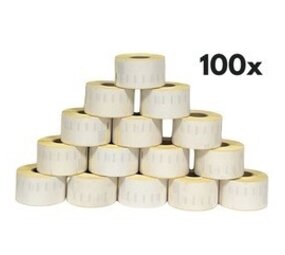 Dymo 100 stuks Compatible 99012 Wit Dymo 100 stuks Compatible 99012 Wit