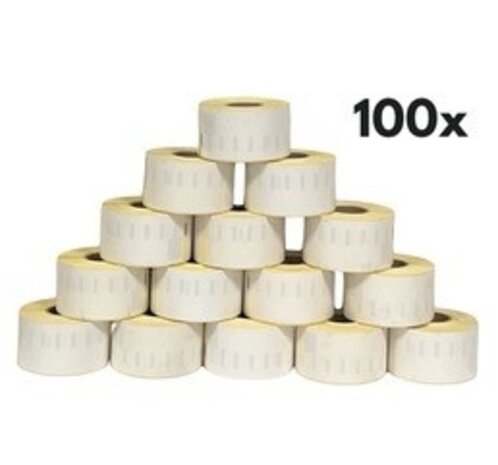 Dymo 99012 Compatible 89x36mm Wit 100-pack