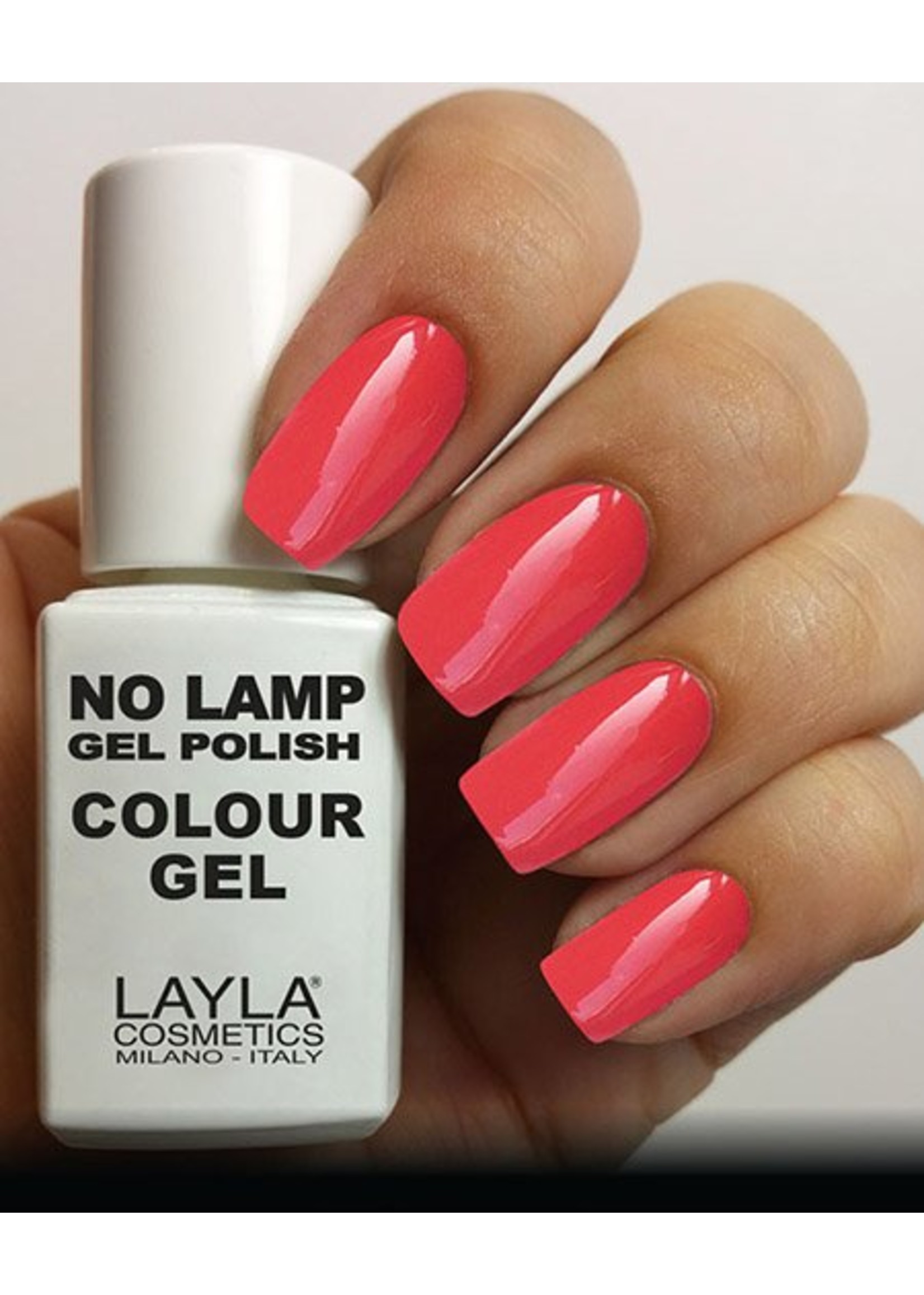 Layla Cosmetics No Lamp 16  Rich Coral- Layla Cosmetics - Gel Polish