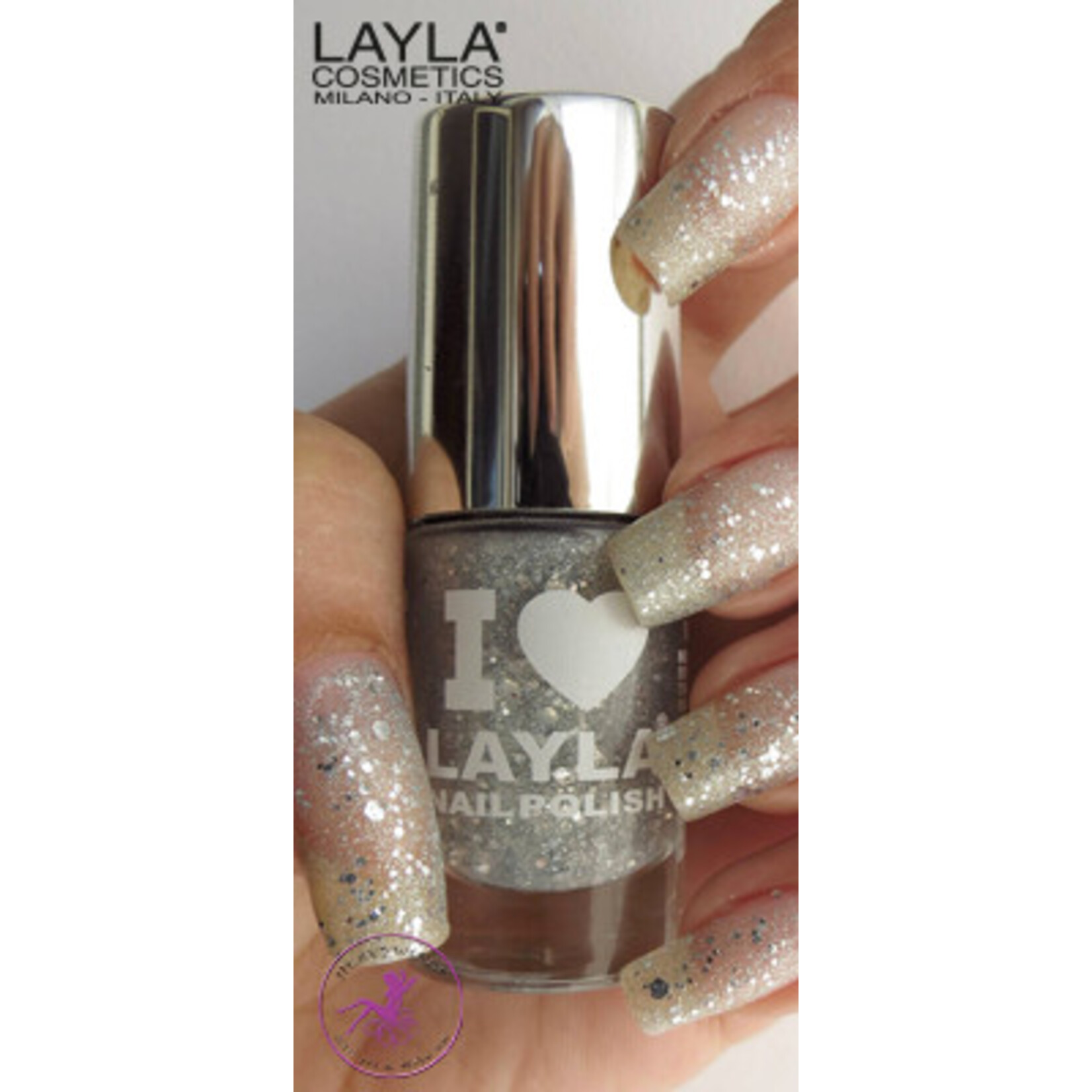 Layla Cosmetics Glitty Silvery