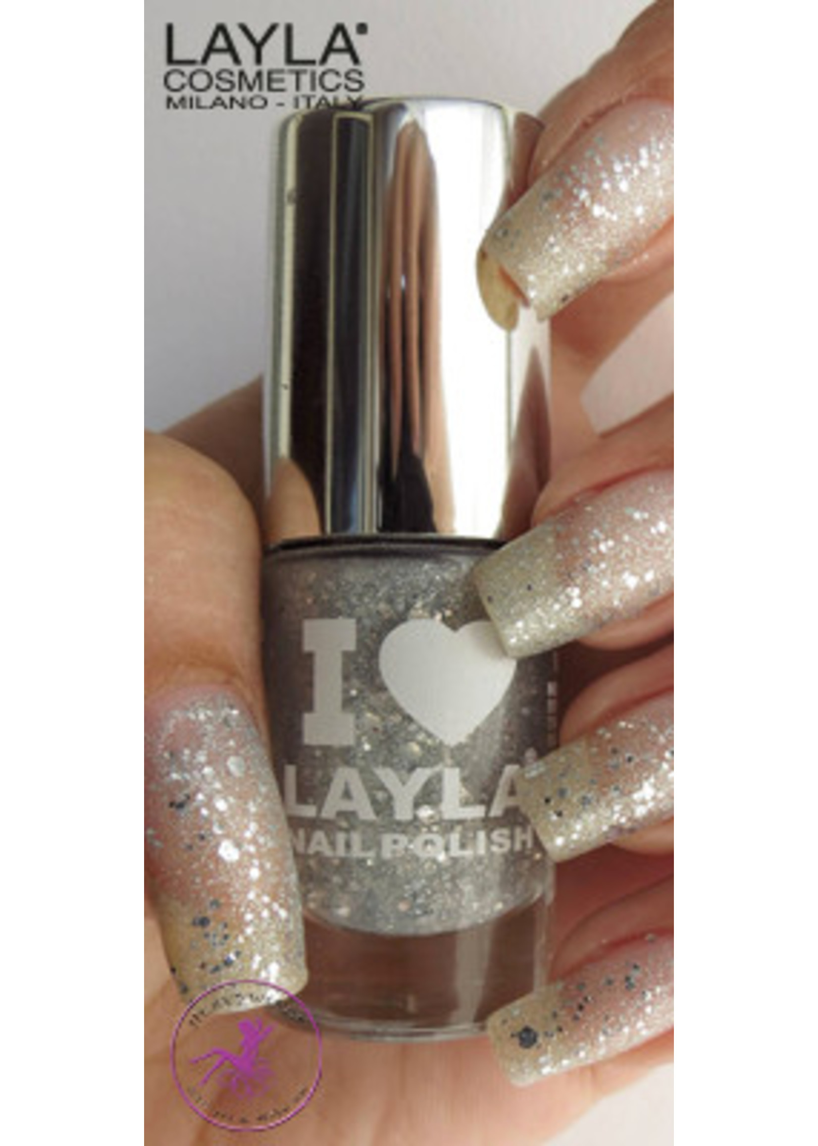 Layla Cosmetics Glitty Silvery