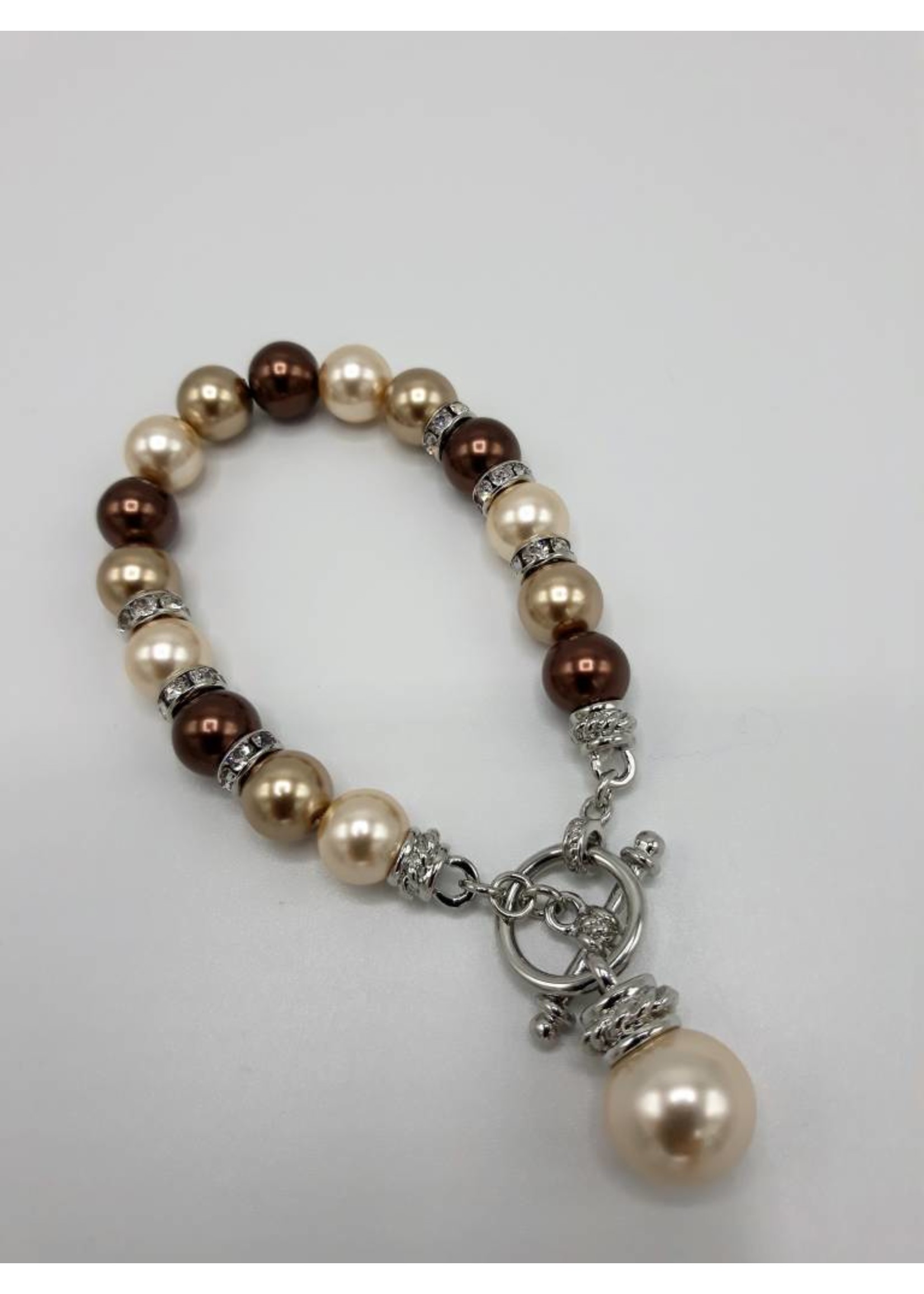 Bracelet Pearl Brown Beige