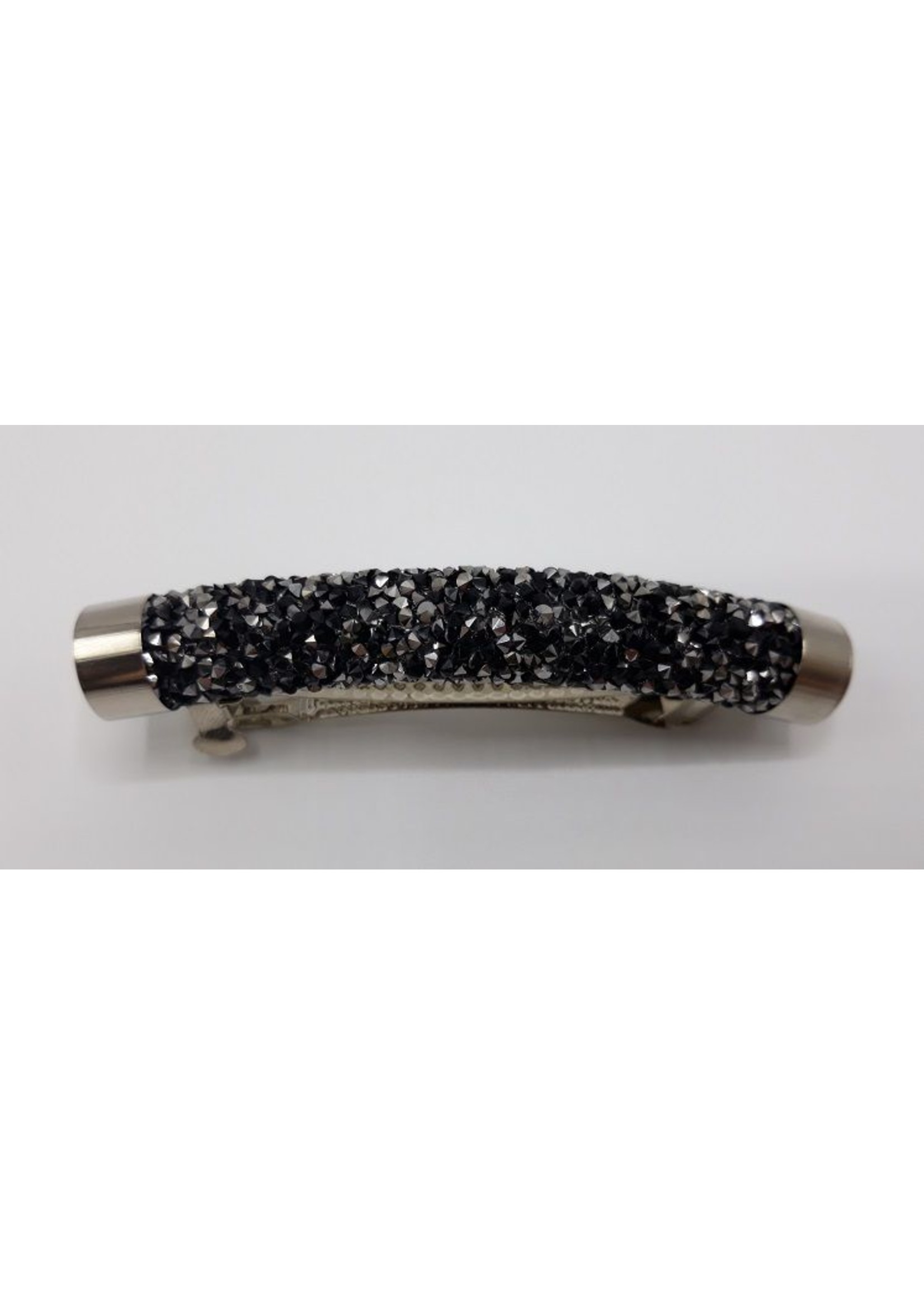 Black hairpin with rhinestones