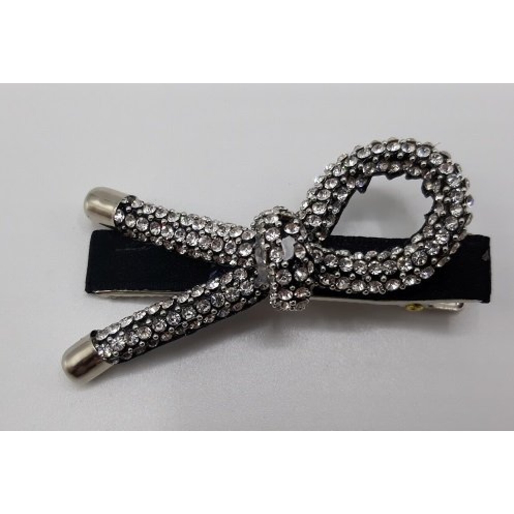 Pousse cheveux noir avec Strass