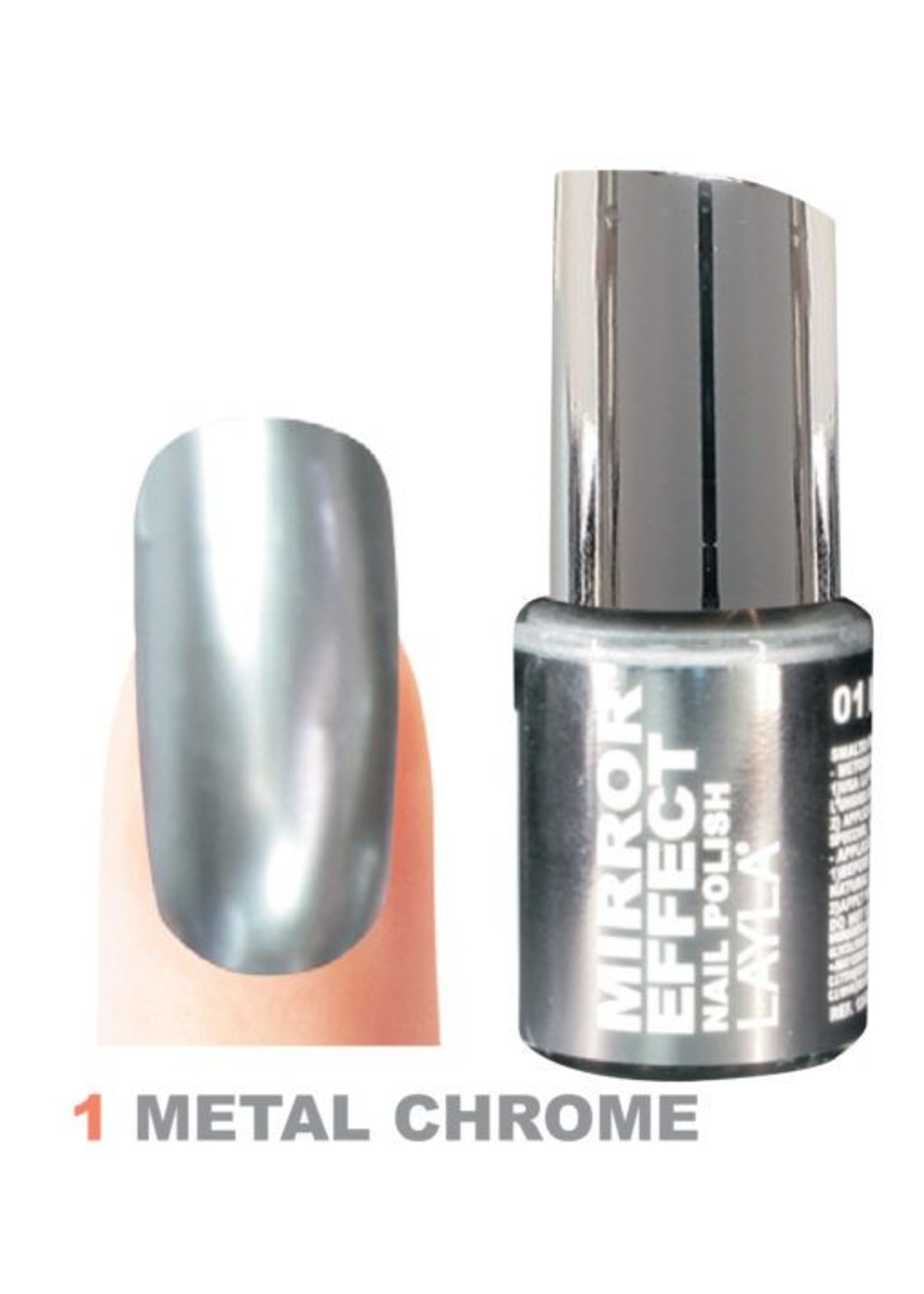 Layla Cosmetics Metal Chrome N°1 - Mirror Effect