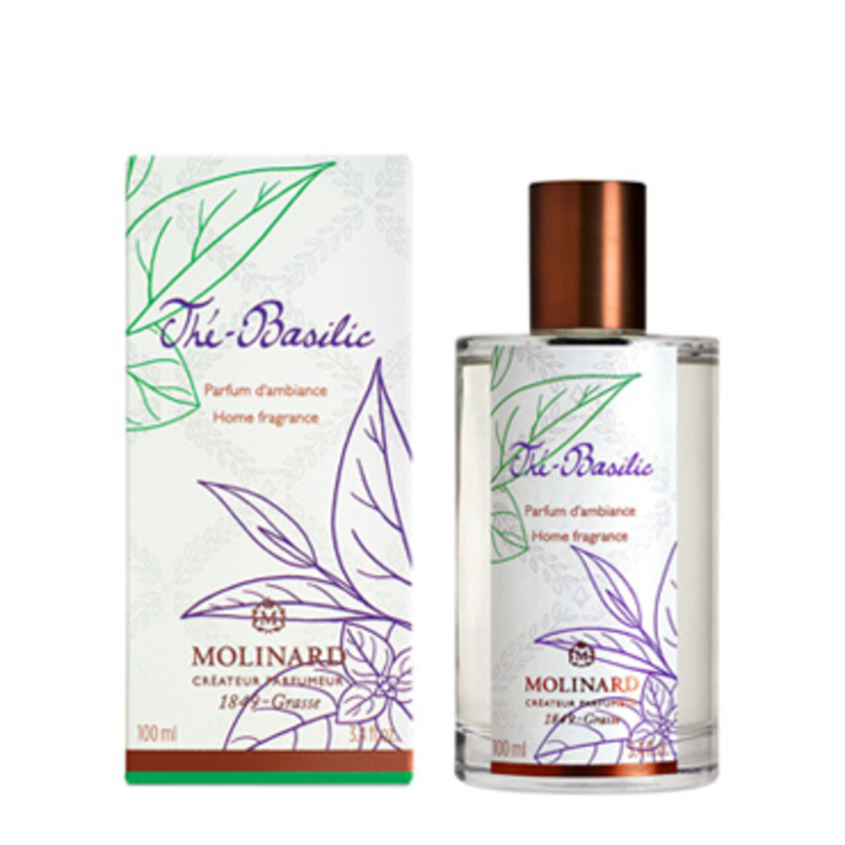 Molinard Thé Basilic - Spray d'ambiance - Home Parfum - Molinard
