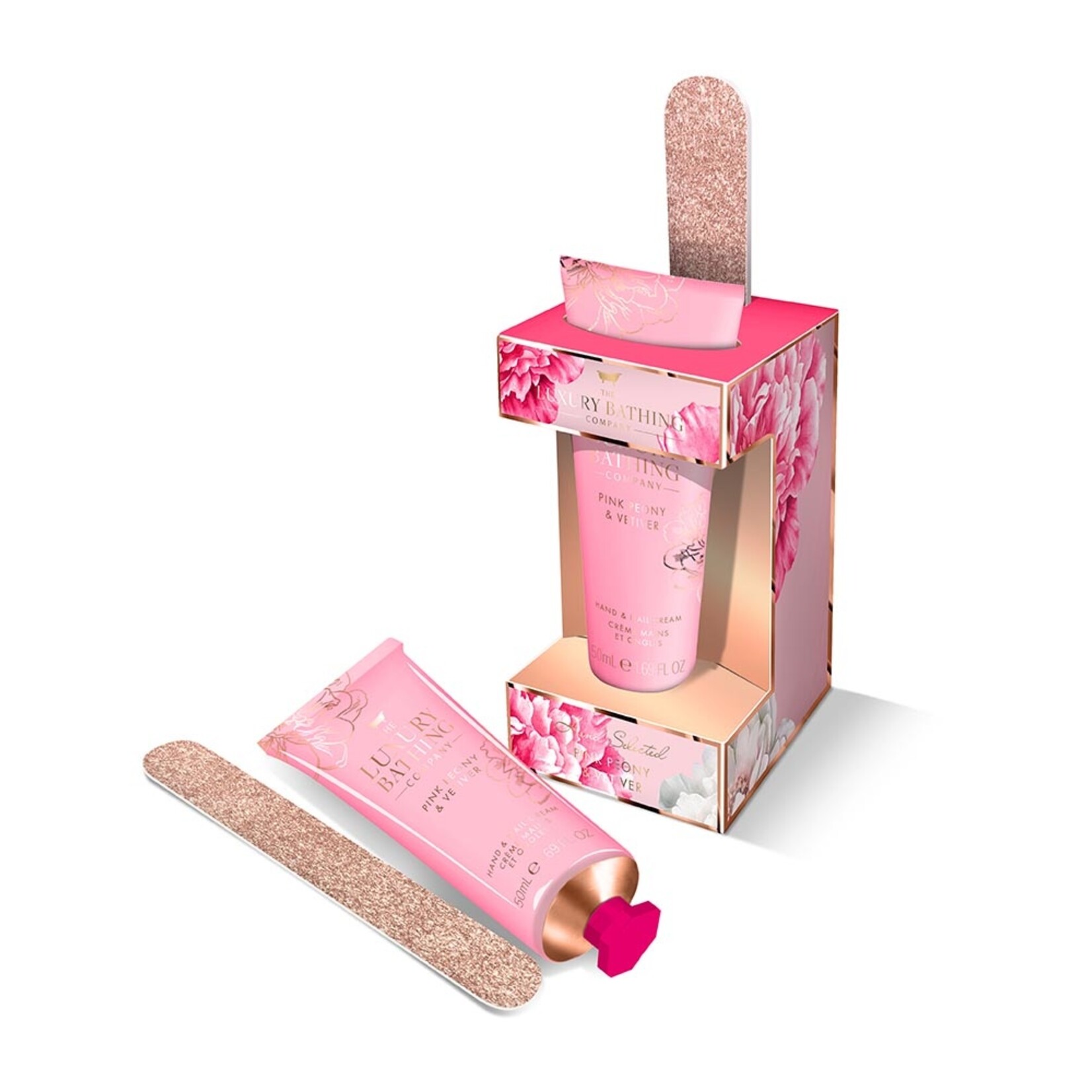 Grace Cole Hand & Body Set Floral Finesse - Pink Peony & Vetiver - The Luxury Bathing Company