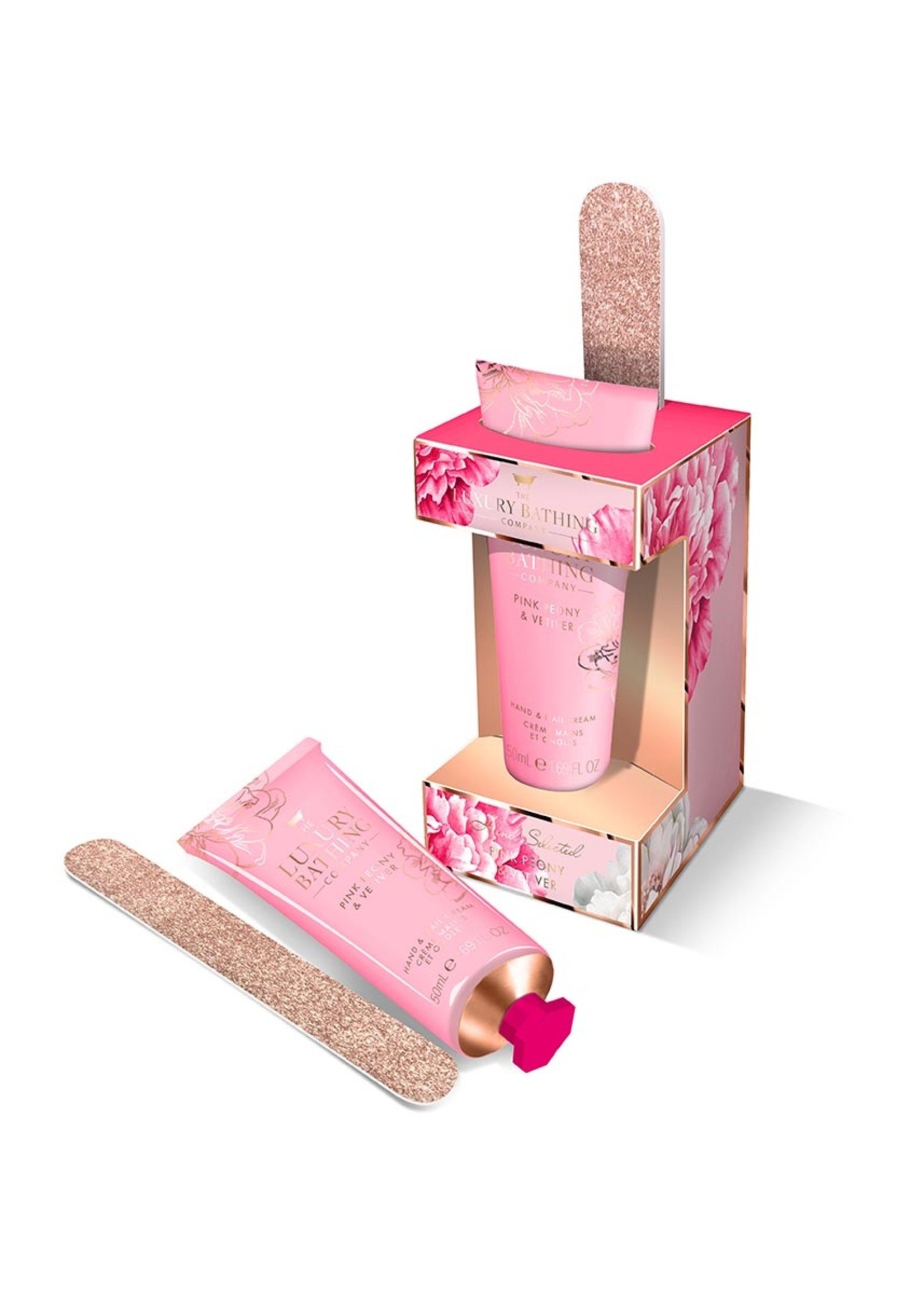 Grace Cole Hand & Body Set Floral Finesse - Pink Peony & Vetiver - The Luxury Bathing Company