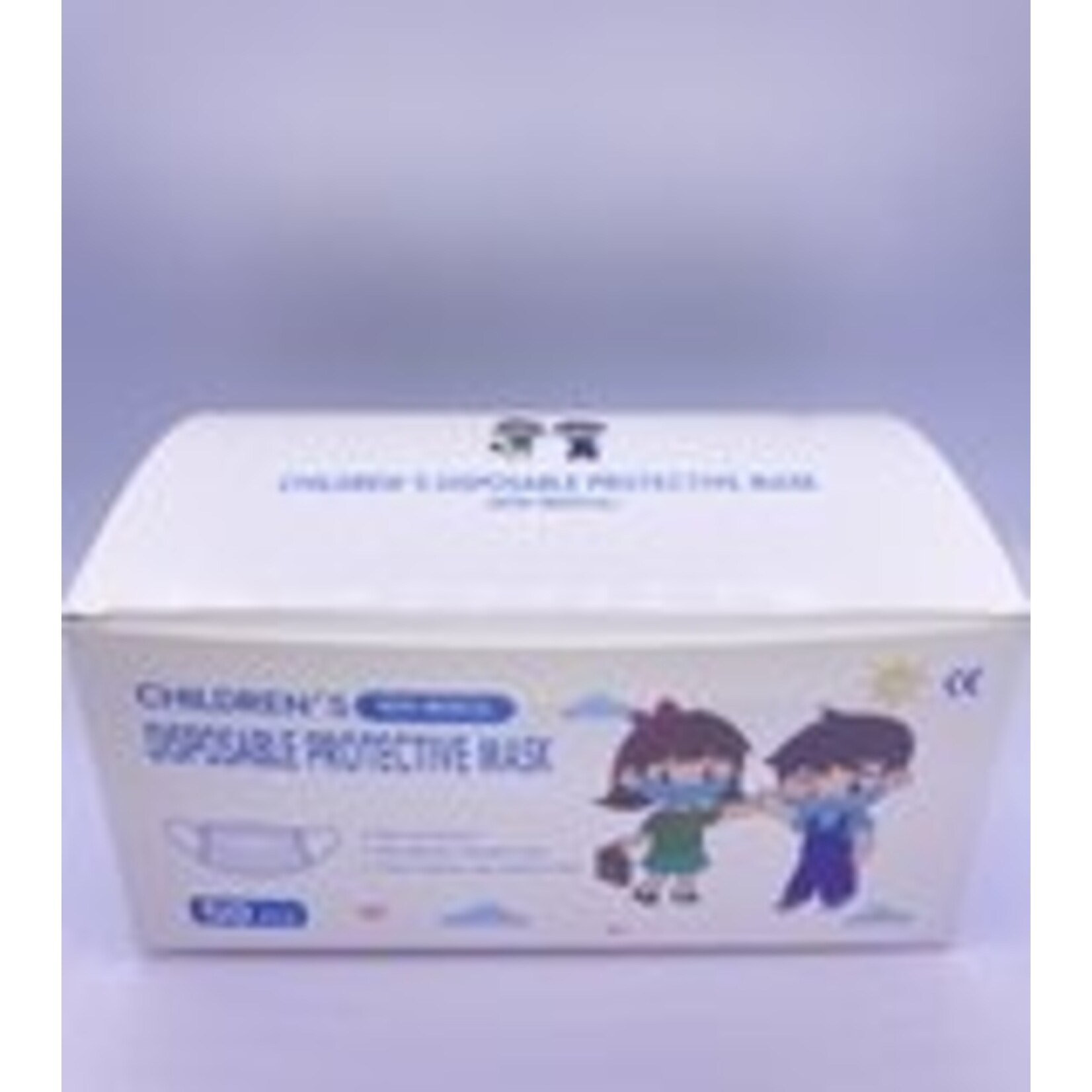 Masque buccal enfant blanc  voitures