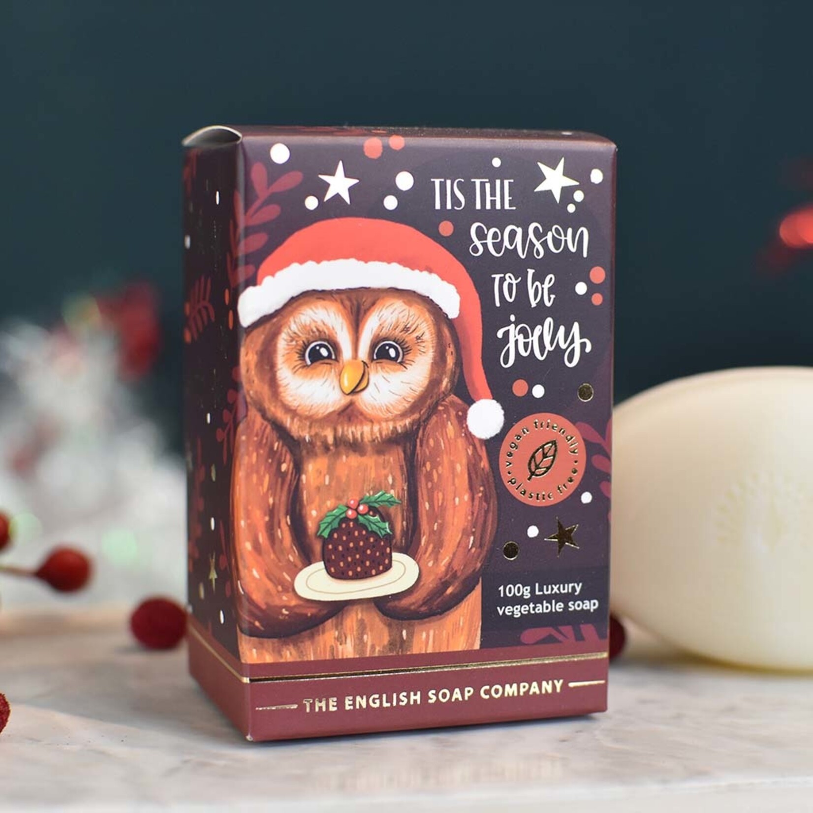 The English Soap Company Kerst Uil Mini Zeep