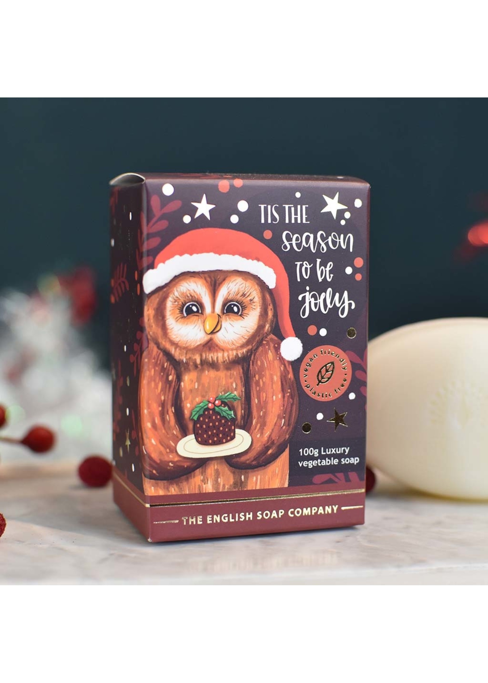 The English Soap Company Christmas Owl Mini Soap