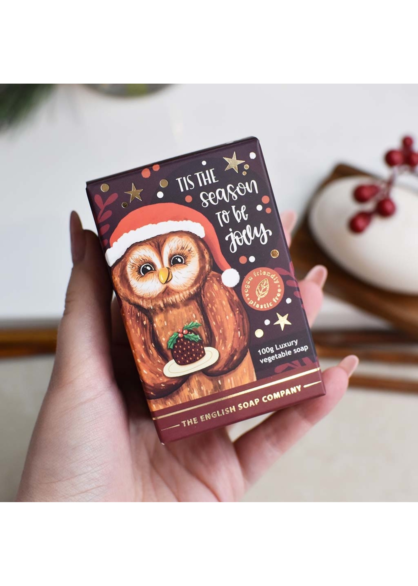 The English Soap Company Kerst Uil Mini Zeep