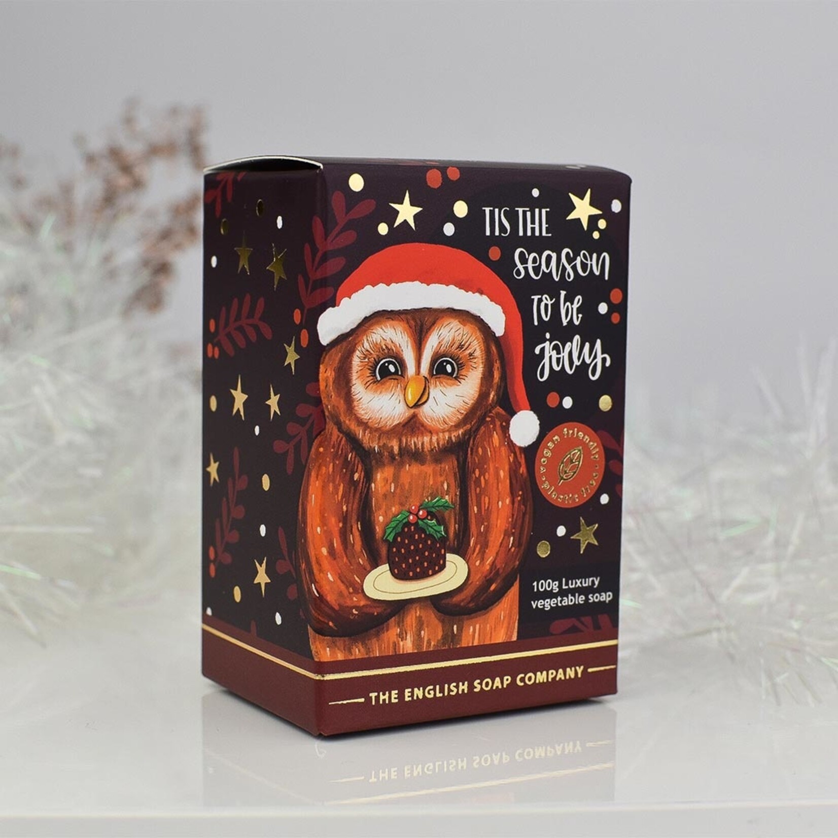 The English Soap Company Christmas Owl Mini Soap