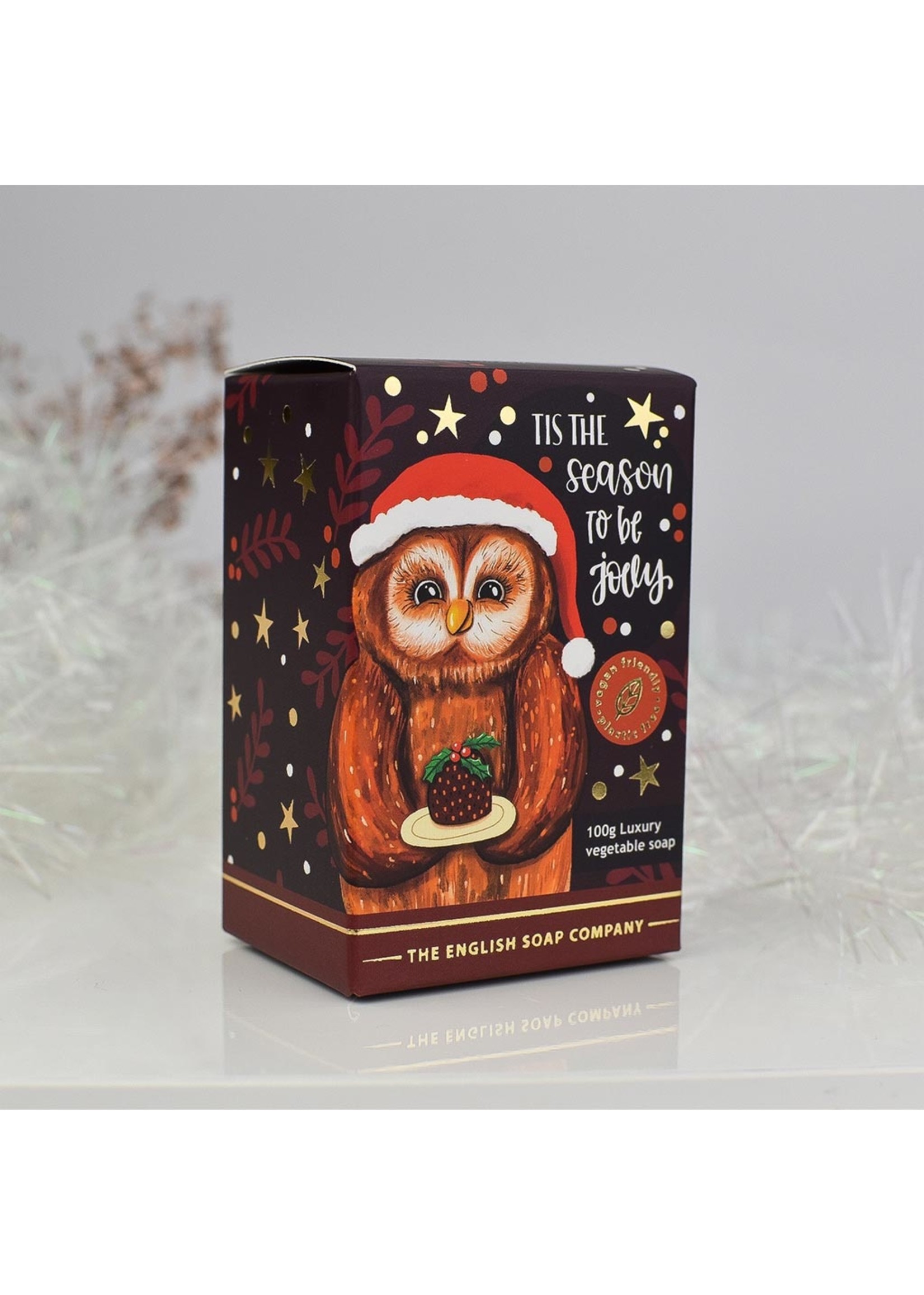 The English Soap Company Christmas Owl Mini Soap