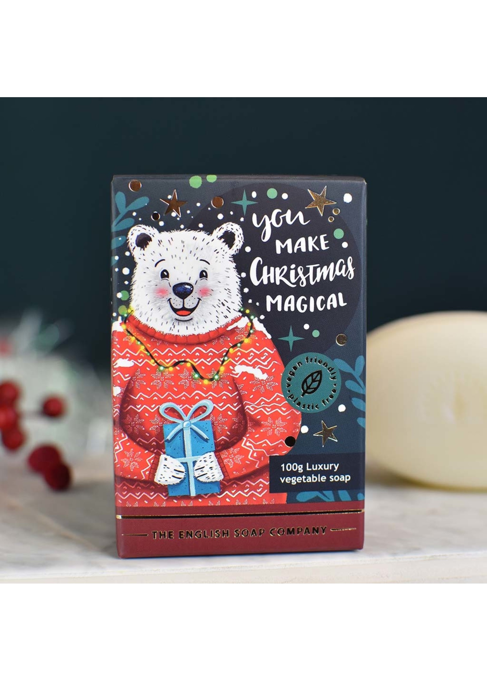 The English Soap Company Christmas Polar Bear Mini Soap