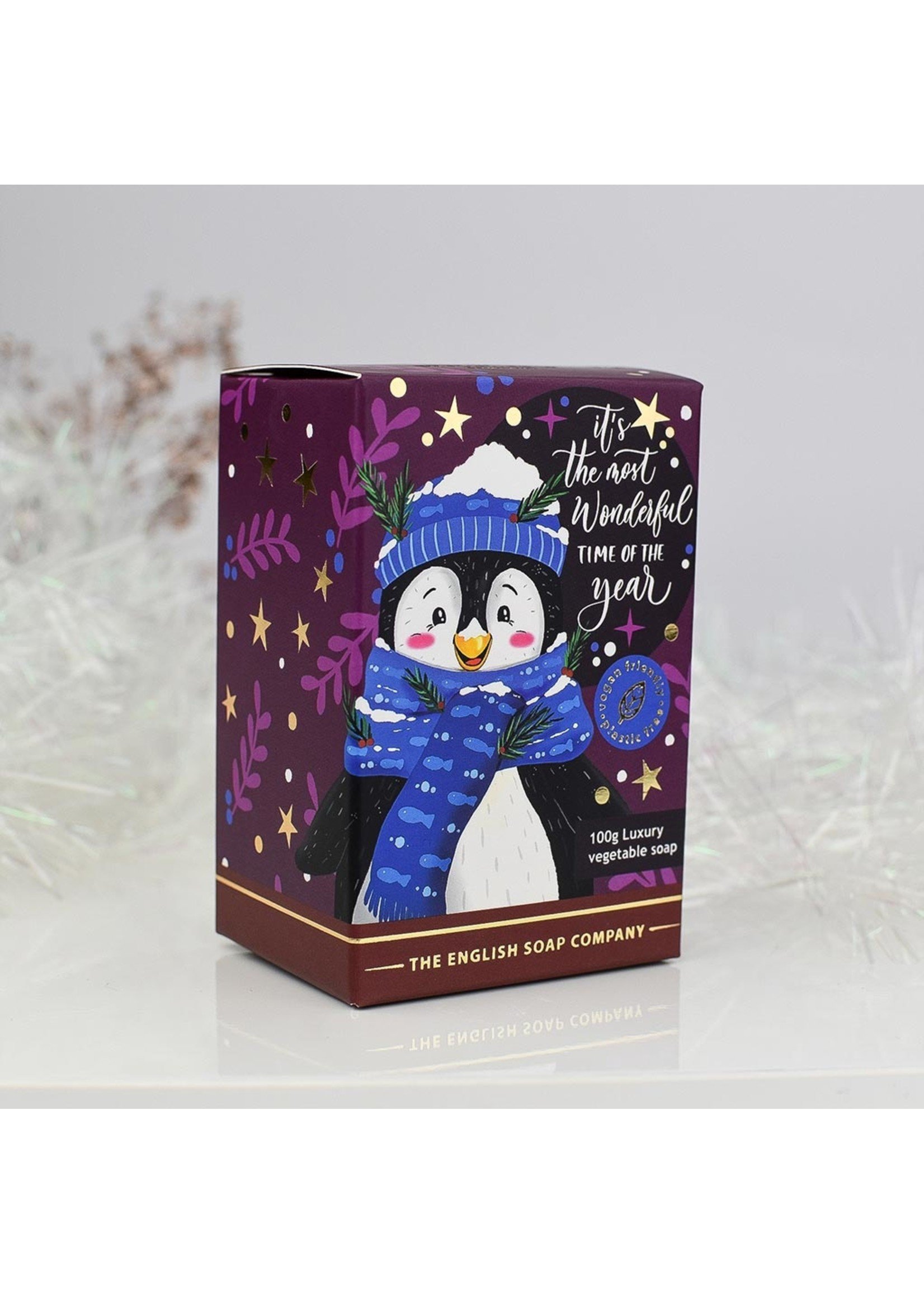 The English Soap Company Kerst Pinguïn Mini Zeep