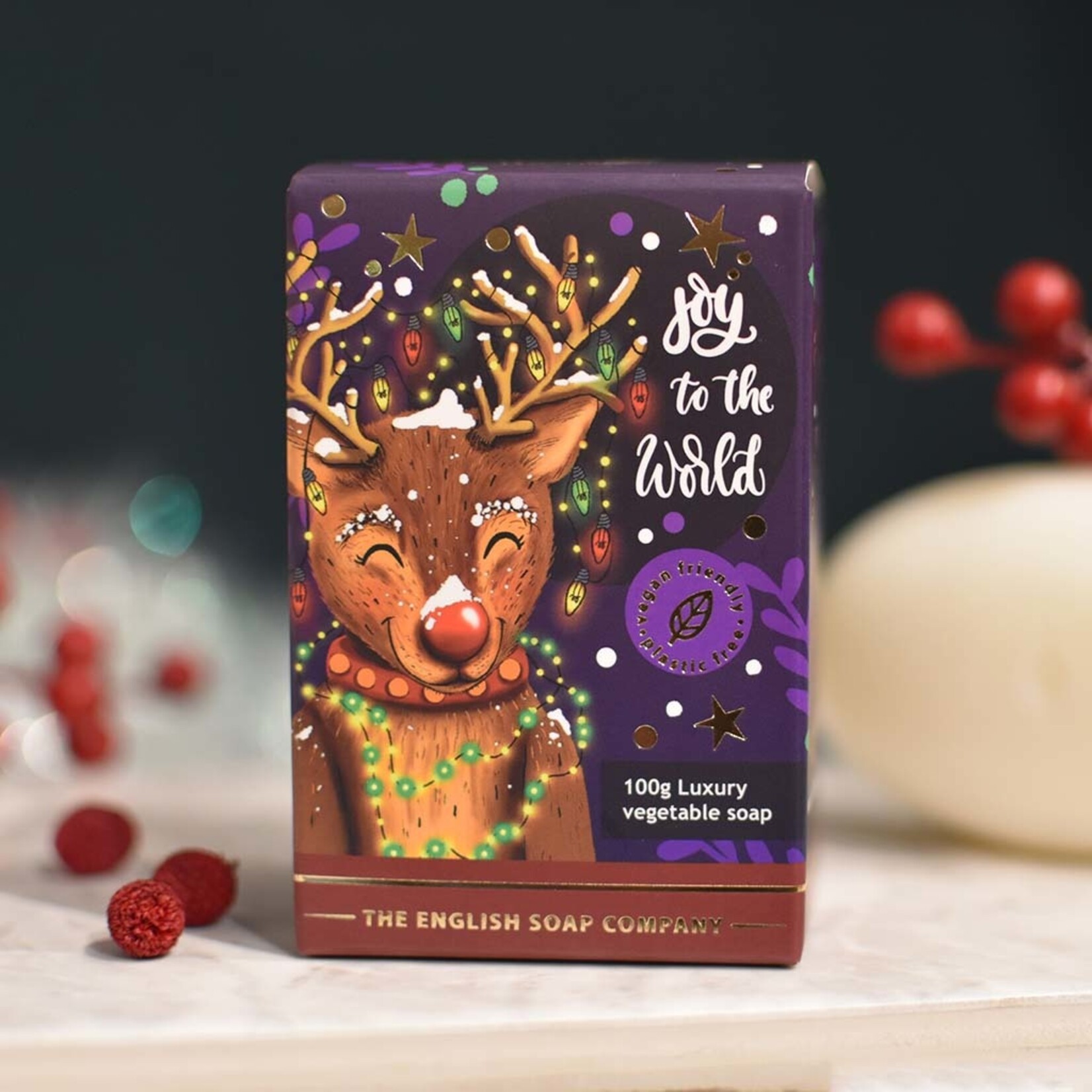 The English Soap Company Kerst Rendier Mini Zeep