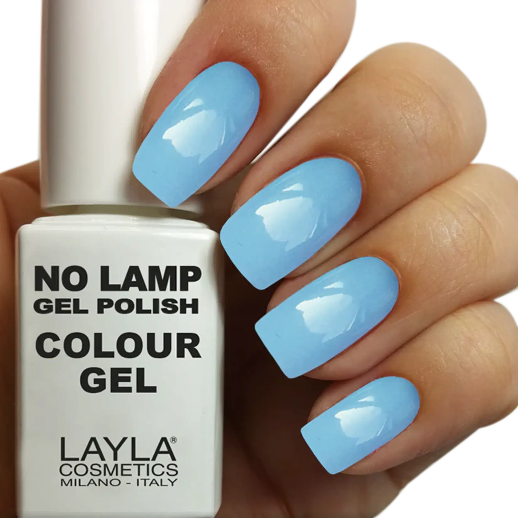 Layla Cosmetics NO LAMP GEL POLISH COLOR Breezy Blue N°18