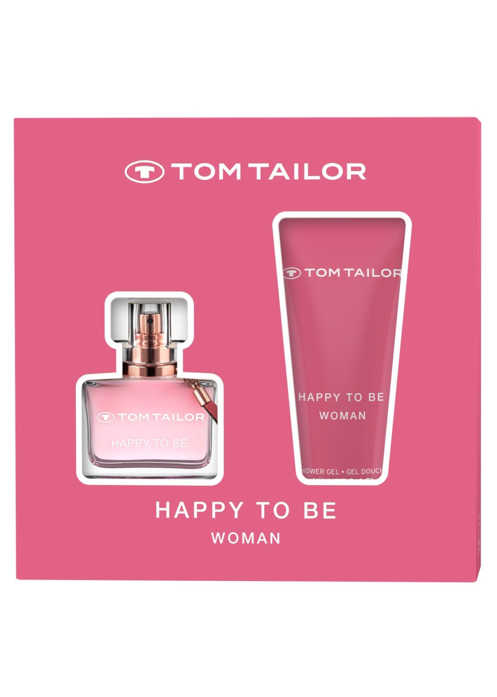 Tom Tailor Happy to Be for her Giftset  Eau De Toilette 30ML + Shower Gel