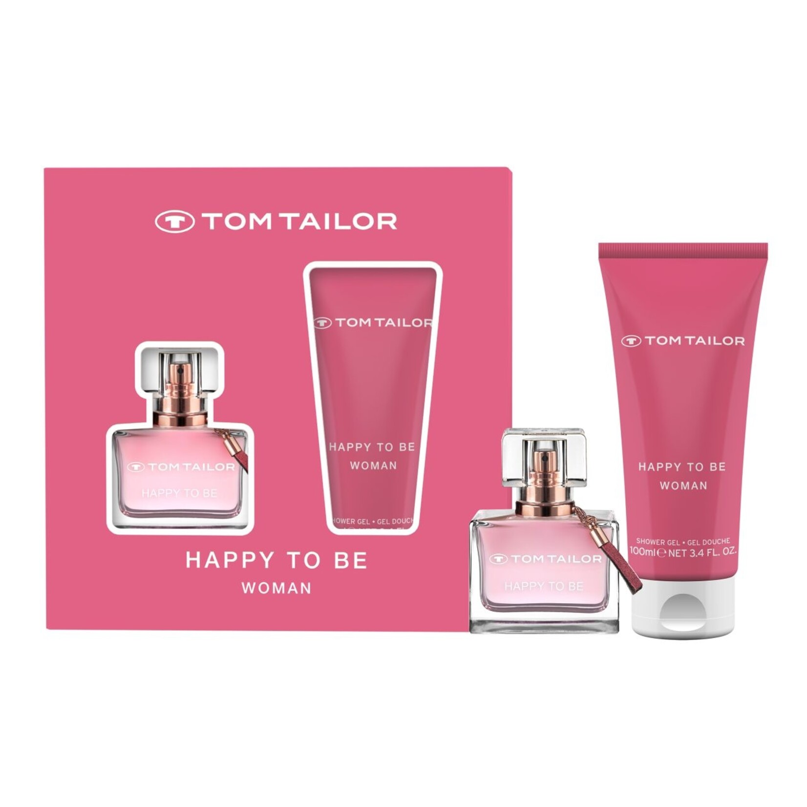 Tom Tailor Happy to Be for her Giftset  Eau De Toilette 30ML + Shower Gel